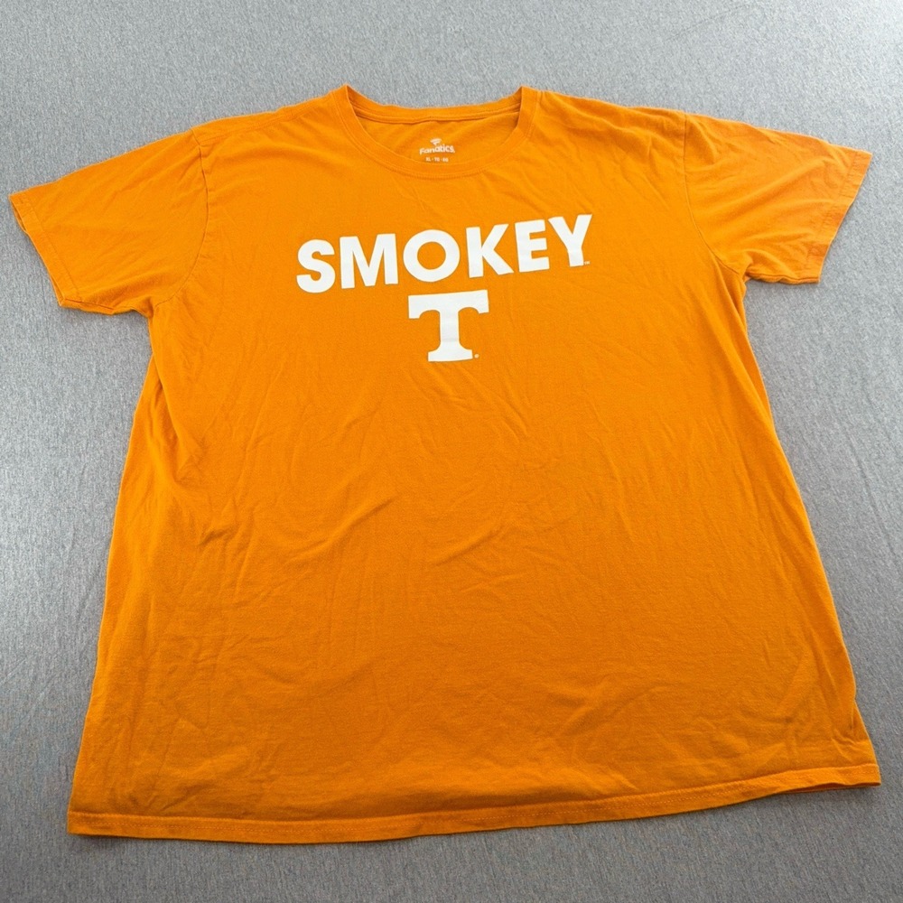Tennessee Vols Smokey T Mens XL T-Shirt NCAA Orange Graphic Tee Fanatics #1008